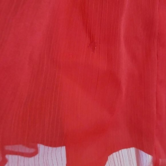 Free People Red Velvet/Chiffon Ballerina Dress - Picture 10 of 12